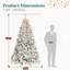 Arbre de Noël enneigé avec pomme de pin-2103023070