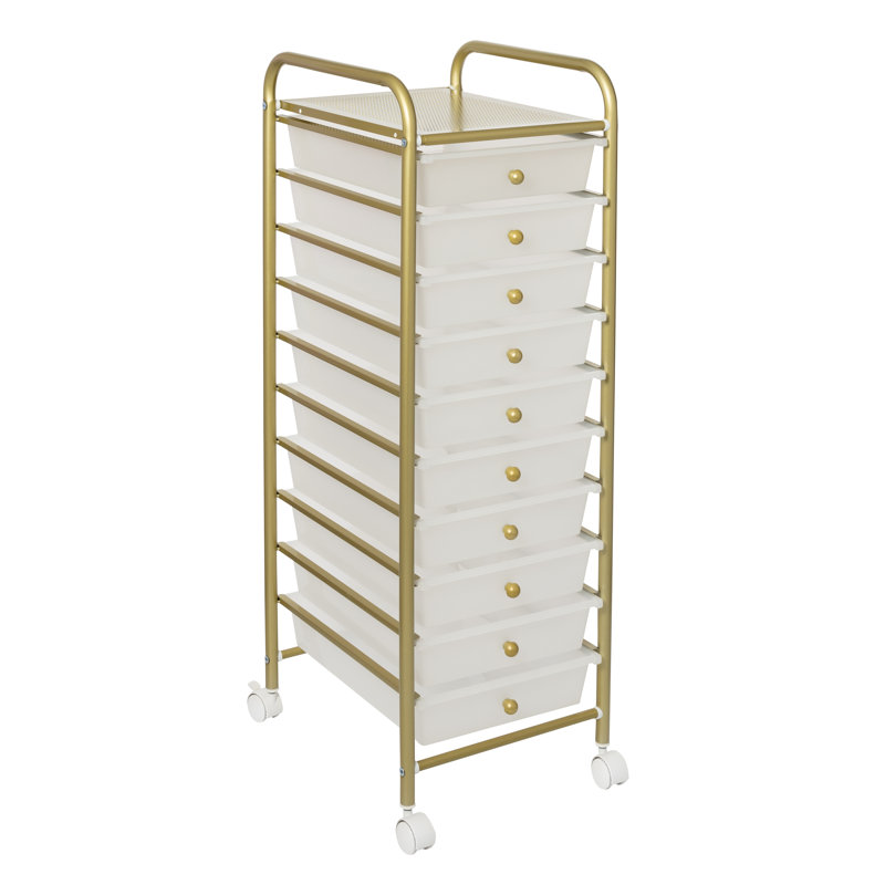 Chariot de rangement Neysa, H 38 po x l 15,25 po x P 12,6 po