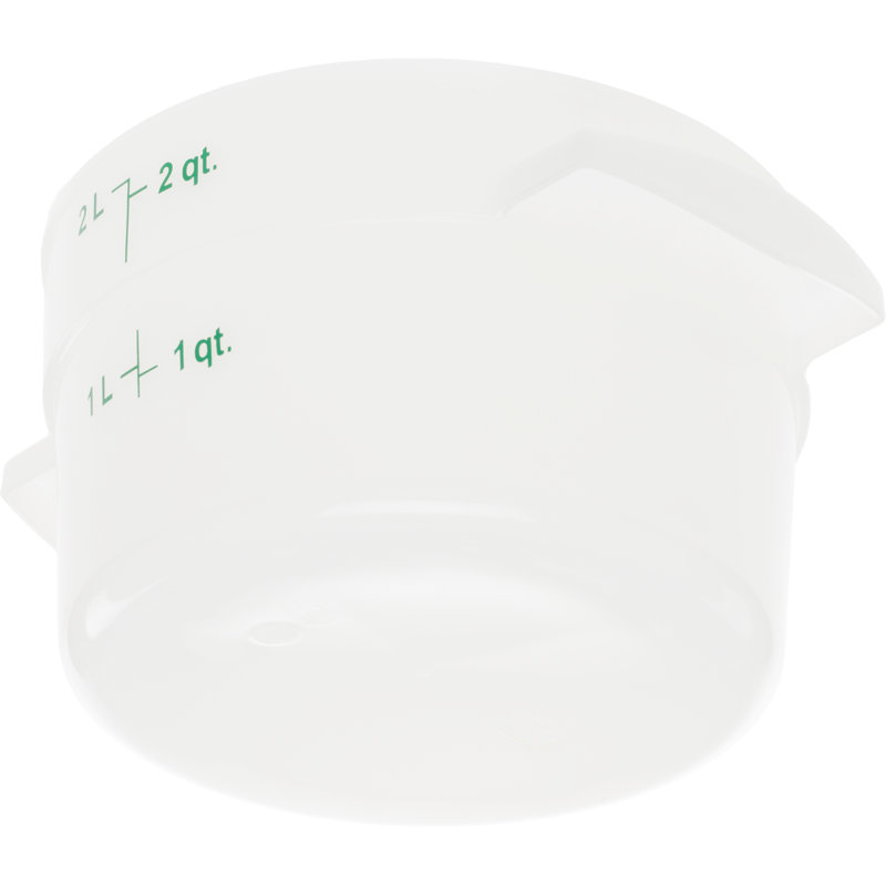 Contenant alimentaire rond 2 pintes - transparent, Transparent