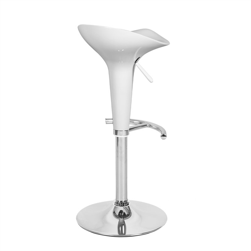 Hazleton Swivel Adjustable Height Counter Stool, White