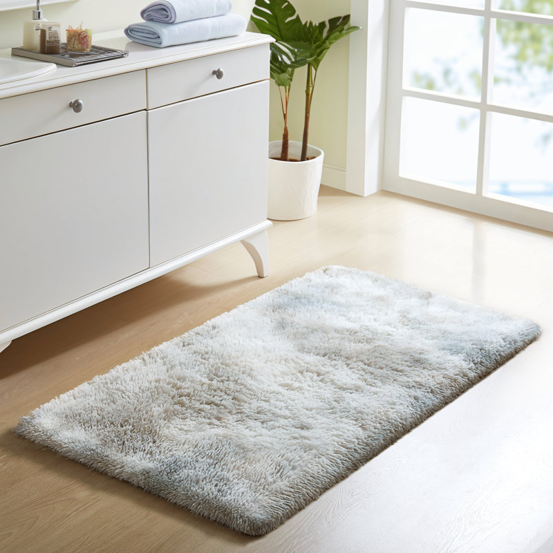 Chasie Deep Pile Shaggy Area Rug For Living Room, Rectangle 5' x 7'