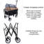 Chariot pliable pliable à 4 roues-113412555