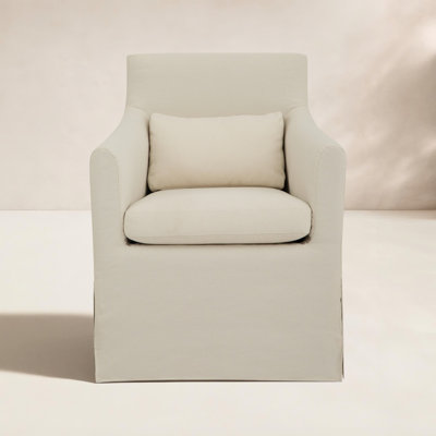 Amara Lydia Slipcovered Patio Dining Chair