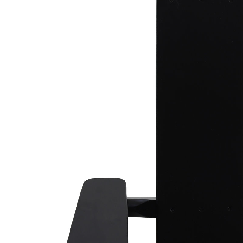 Willmot Acacia Foldable Outdoor Adirondack Chair, Black