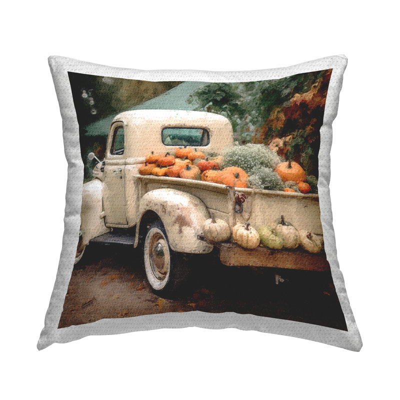 Coussin d'extérieur Fall Pumpkins par Riley B