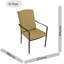 Montpellier Mosaic Dining Table with 4 ASCOT DELUXE Chairs Garden Set