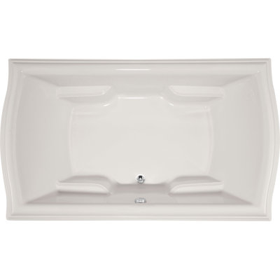 Debra 72'' x 42'' Drop-In Soaking Acrylic Bathtub