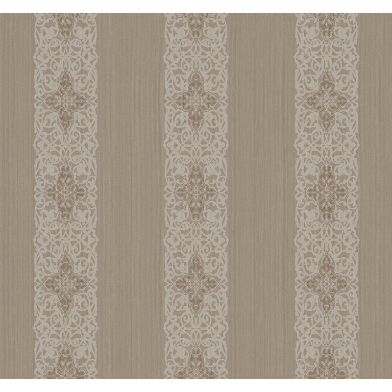  Papier peint rayé taupe Designs, Taupe