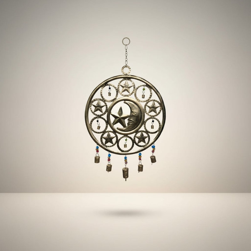 Midnight Sky Bell Chime in Burnt Gold