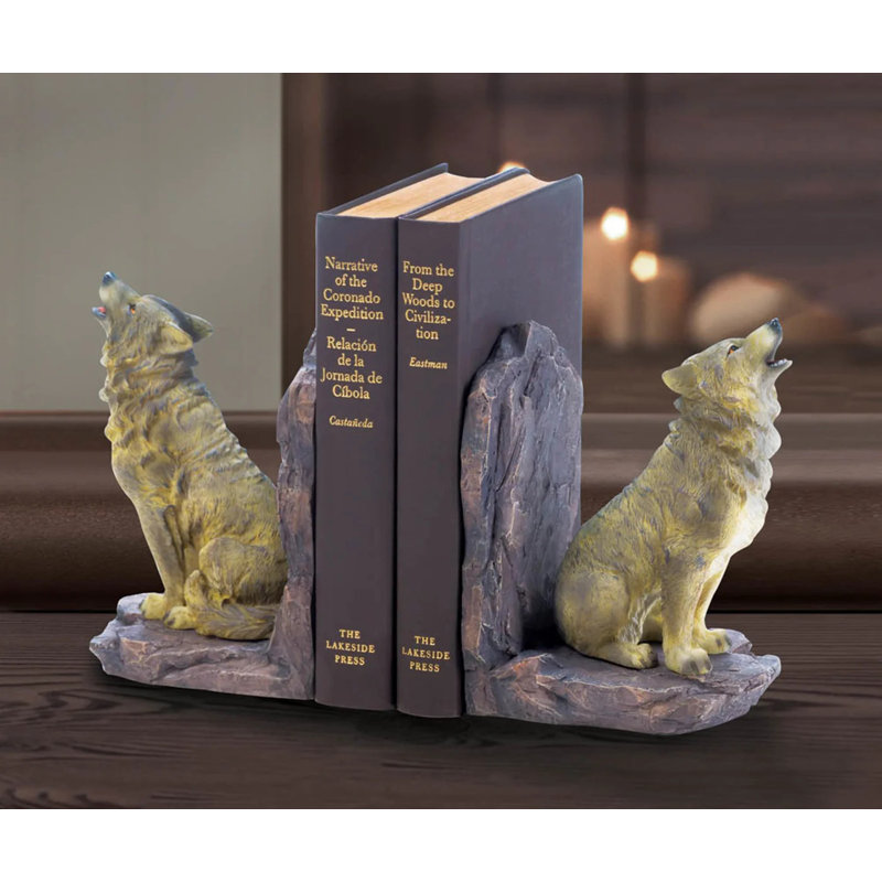 Serre-livres Hurlant loup