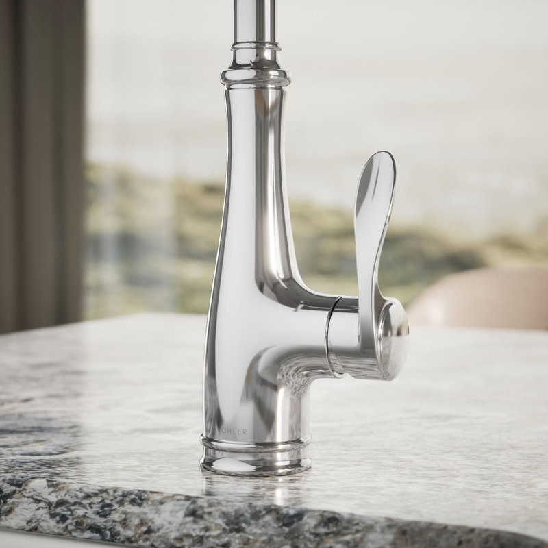 Bellera Touch Single Handle Kitchen Faucet, Polished Chrome
