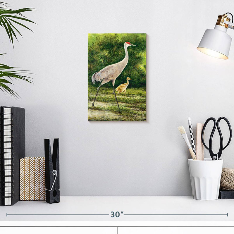 Brampt Strolling Cranes, 12" H x 8" W