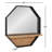 Stingley Metal Flat Mirror with Shelves-371376009