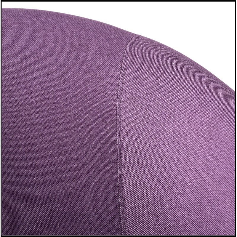 Chaise d'appoint en tissu prune avec support lombaire et conception durable pour des sièges confortables dans n'importe quelle pièce