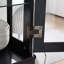 Vitrine antique avec 4 portes en verre et tablettes réglables pour la maison ou le bureau (ampoule E26 incluse)-2087876911