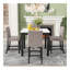 Bar table, equipped with 2 bar stools , with backrest and partition-75581384
