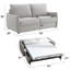 Jinn Beige Chenille Sofa W/Sleeper