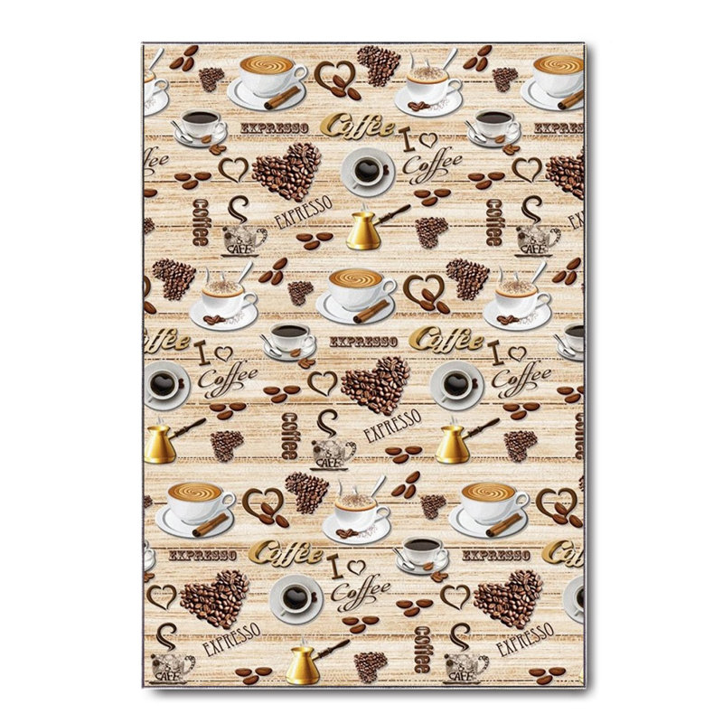 Tapis en coton Jasmyn, Tapis de couloir 3 pi 3 po x 7 pi 3 po