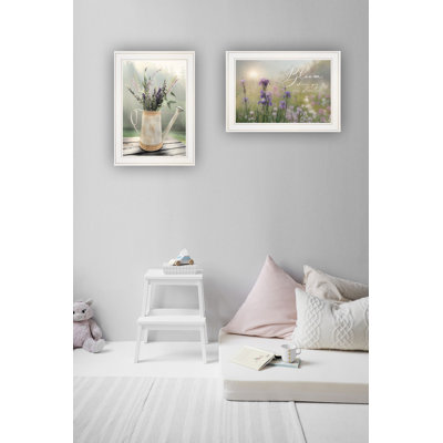 Bloom Where You Are Planted Framed Wall Art for Living Room, Home Wall Decor by Lori Deiter