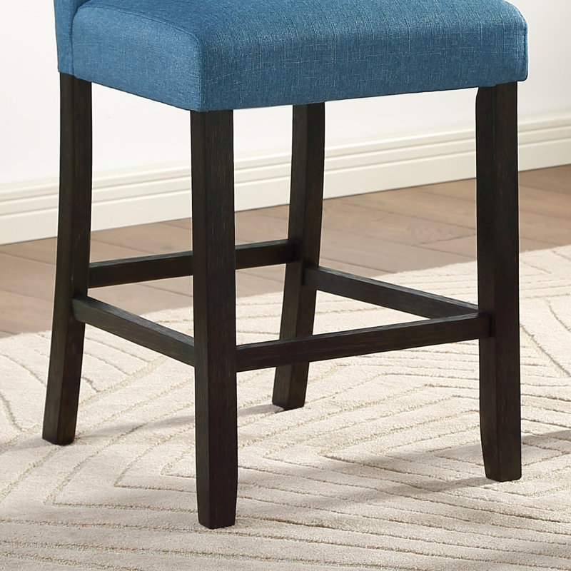 Whiling 25'' H Tufted Upholstered Side Chair, Blue