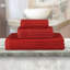 Kaelea Soho Cotton Ribbed Checkered Border Medium Weight 3 Piece Assorted Bathroom Towel Set-1760166220-1808665706