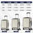 Luggage,with front opening,TSA approved lock,hardshell suitcase
