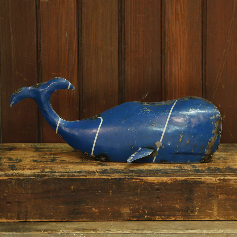 Statue de baleine en métal recyclé Zeitler