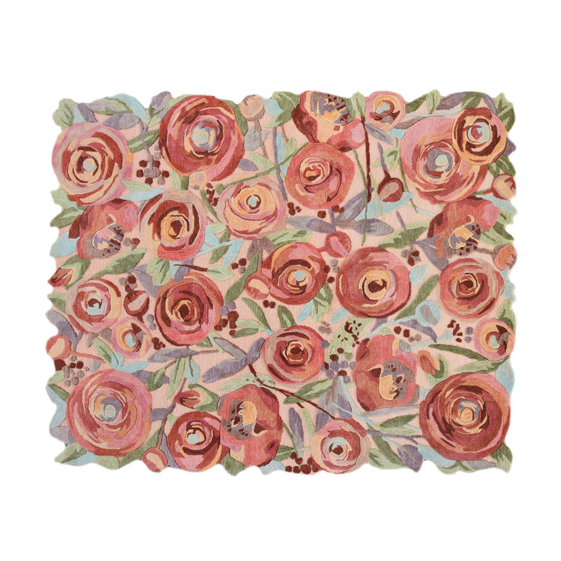 Sonia's Rose Rug, Rectangle 8' x 10'