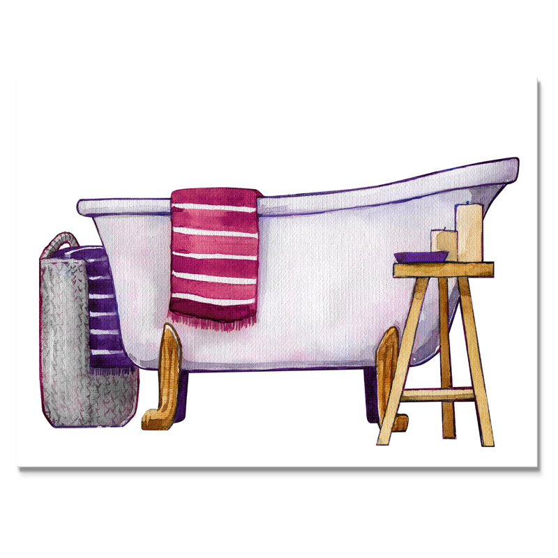 «Natural Bathroom Decor IV», reproduction sur toile encadrée, H 24 po x l 36 po x P 1 po, Toile tendue