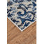 Tapis damassé bleu Mattias-915824372