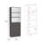 Dupree 2 Piece Home Bookcase Set, With 9 Shelves, Living Room-1957840410