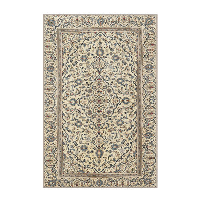 Tapis traditionnel rouge et noir Hameldon