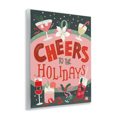 «Cheers Festive Holiday Drinks», art mural par Laura Watson