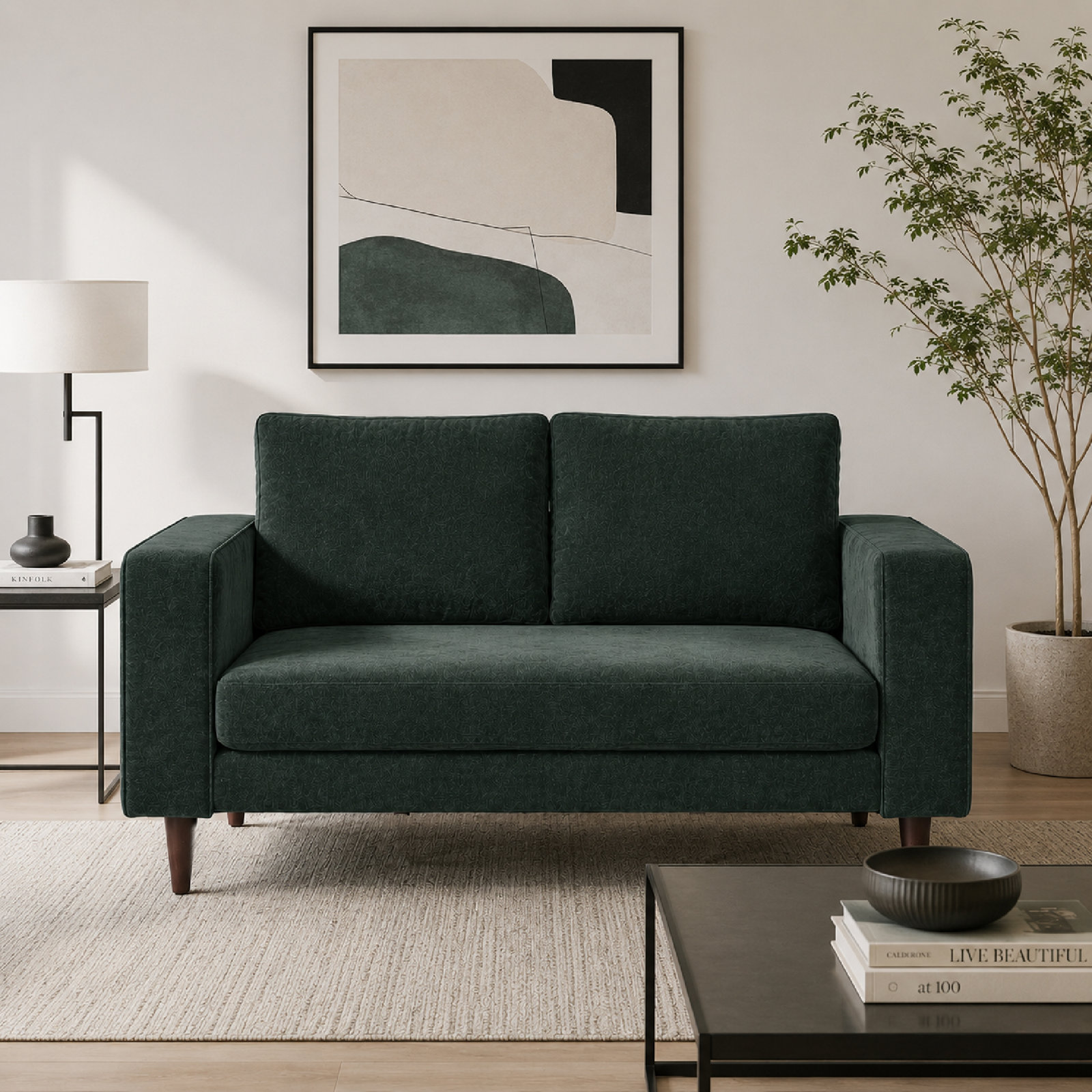 57.1" Upholstered Loveseat