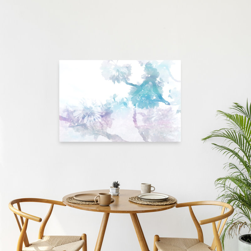 «Dreamy Cherry Blossoms», impression délicate de fleur de cerisier, H 24 po x l 36 po