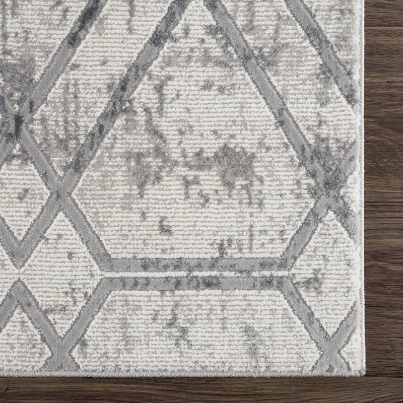 Geometric Indoor Rug, Round 7'11"