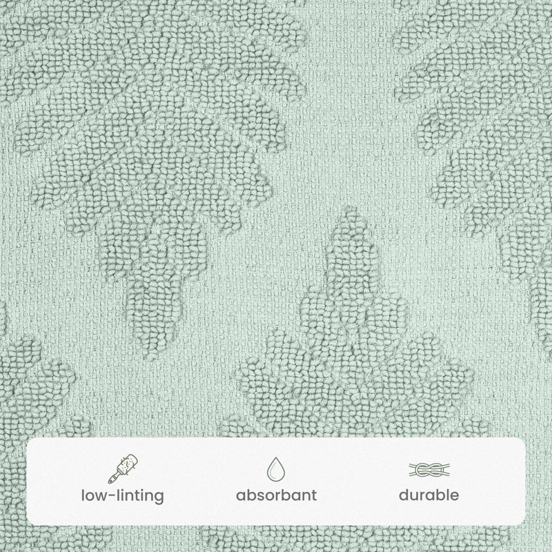 Martex Bath Rug, Fern Ogee Sage