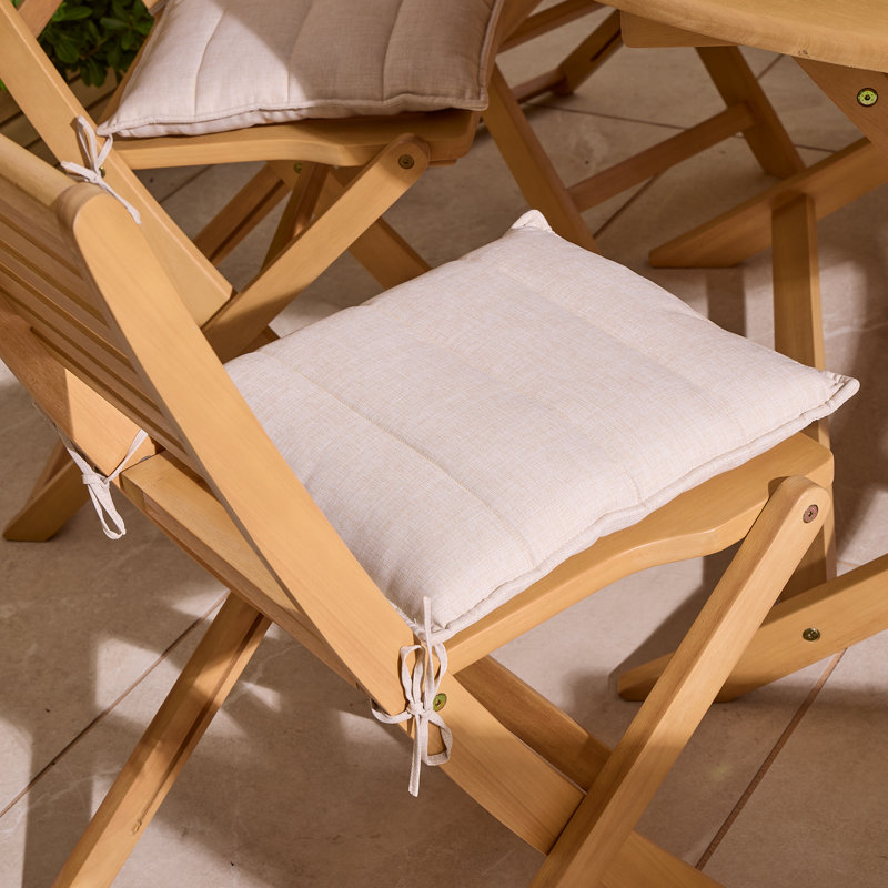 Rowlinson Ashdown Folding 8 Seat Round Dining Set with Cushions