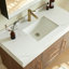 Ensemble de meuble-lavabo mural 39,4 po avec surface en noyer fritté et lavabo encastré en céramique-1489035114-1489035112