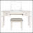 Mirrored Vanities Desk With Drawers, Bedroom Makeup Vanity Table Set With Mirror And Stool, Flip Up Dressing Table For Bedroom/Makeup Room, Working Desk For Furniture Combo-1181169301