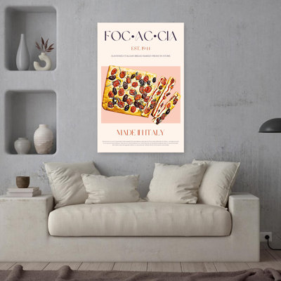 Art mural contemporain cerisier Focaccia