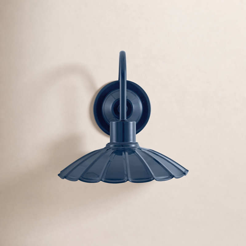 Elanie Nigel Pavona Wall Sconce, Blue