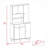 90 Kitchen Pantry, One Drawer, Multiple Cabinets, Two Open Shelvess