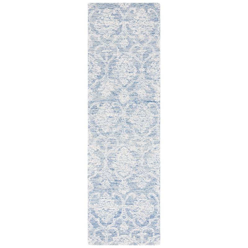 Alfret Metro Hand Tufted Indian Wool And Cotton With Latex Geometric Rug, Runner 2'3" x 8'