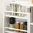 HOMCOM Kitchen Pantry Storage Cabinet W/ 5-Tier Shelving, 12 Spice Racks