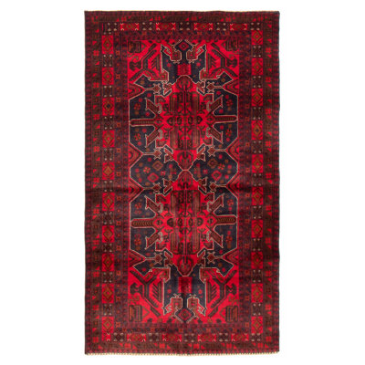 Tapis rouge Teimani 3 pi 9 po x 6 pi 9 po