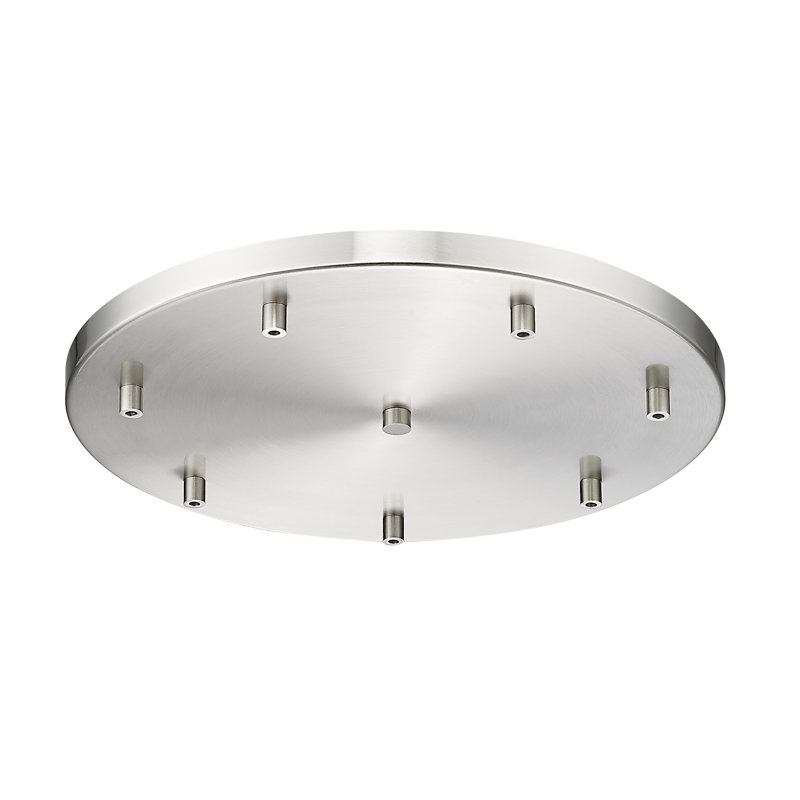 7 Port Multi Point Canopy, Brushed Nickel