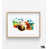 Tan Single Picture Framed with Mat