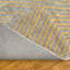 Tapis en coton tissé gris et doré Alfa Rich Roemer-2094234835