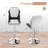 Swivel Upholstered Adjustable Height Counter Stool-1966436578